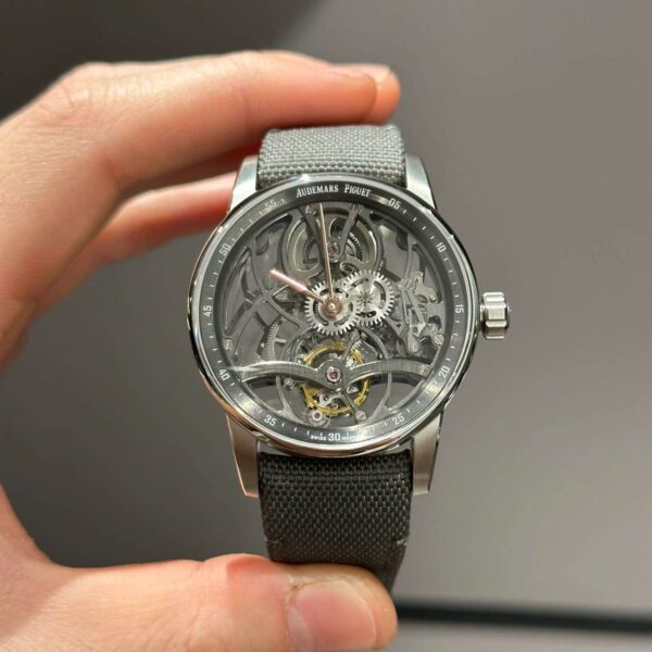 Audemars Piguet Tourbillon Openworked 26600 Replica 11 Gray Skeleton Movement 41mm