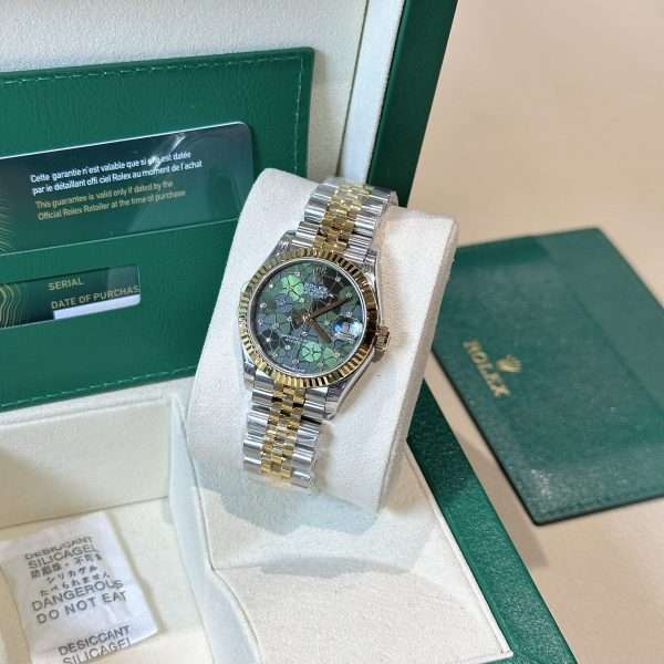 Rolex DateJust Replica 1:1 Green Flower Dial 31mm