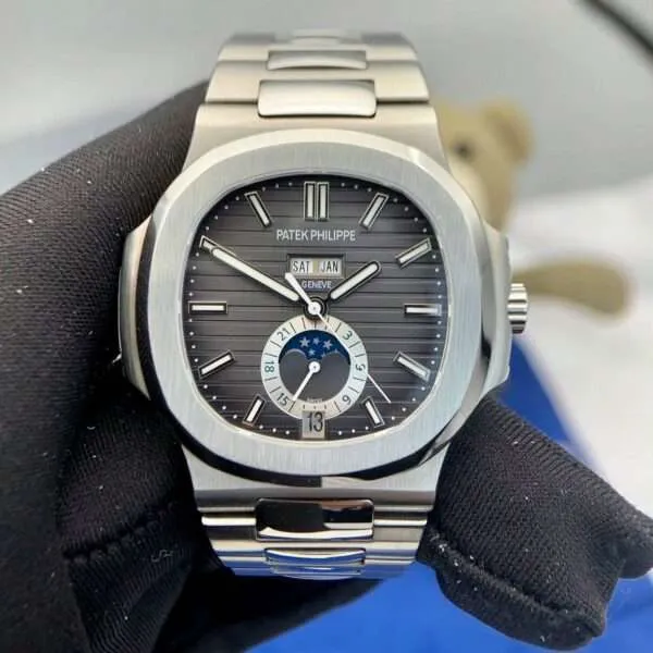 Patek Philippe Replica 1:1 Watch Nautilus 5726 Gray Dial Metal Strap PPF 40.5mm