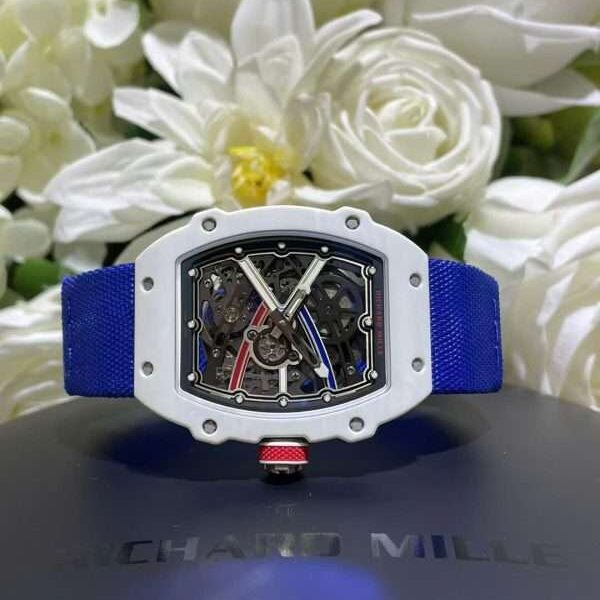 Richard Mille Best Replica Watch RM67-02 White Carbon Weight 37 Grams 38.7×47.52mm