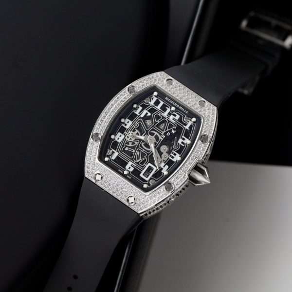 Richard Mille Replica 1:1 Watch RM67 Black Face With Stone Automatic Mechanical 40mm