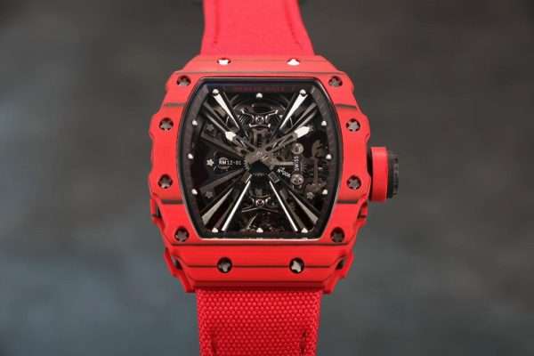 Richard Mille Best Replica Watch RM12-01 Tourbillon Carbon Red 40mm