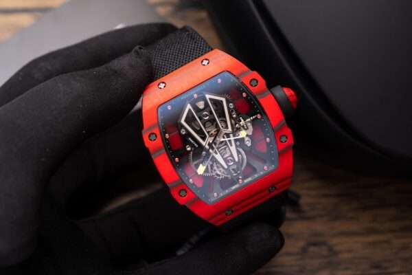 Richard Mille Replica Watch RM27-03 Tourbillon Rafael Nadal Red Carbon 44mm