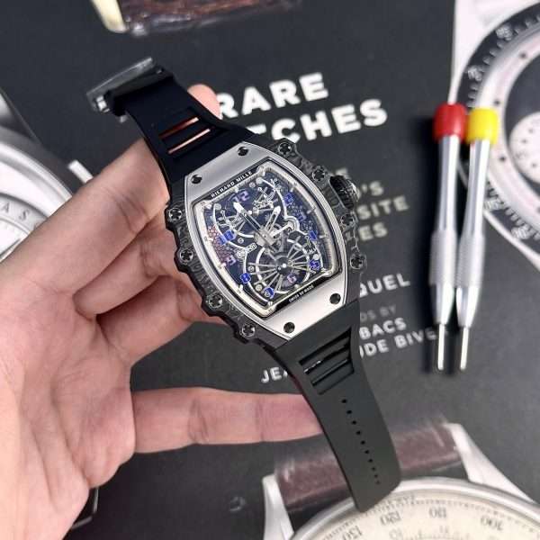 Richard Mille Replica Watch RM21-02 Tourbillon Aerodyne Rubber Strap 43mm