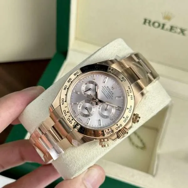Rolex Cosmograph Daytona 116505 with Baguette Stone Indices Clean Factory 40mm