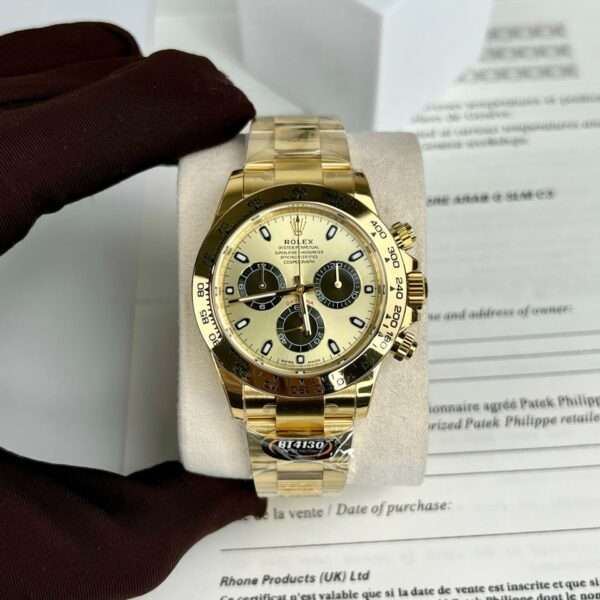 Rolex Replica 1:1 Watch Cosmograph Daytona 116508 Yellow Gold Plated BT Factory 40mm