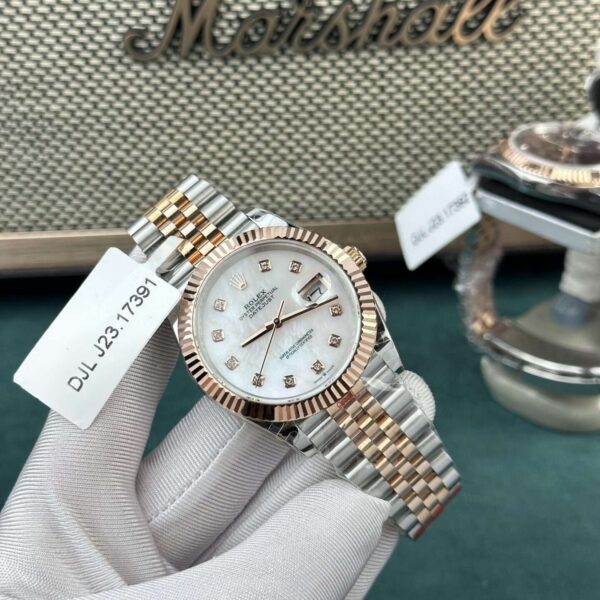 Rolex Replica 11 Watch DateJust Rose Gold Wrapped Mother-of-Pearl Dial GM Factory 36mm
