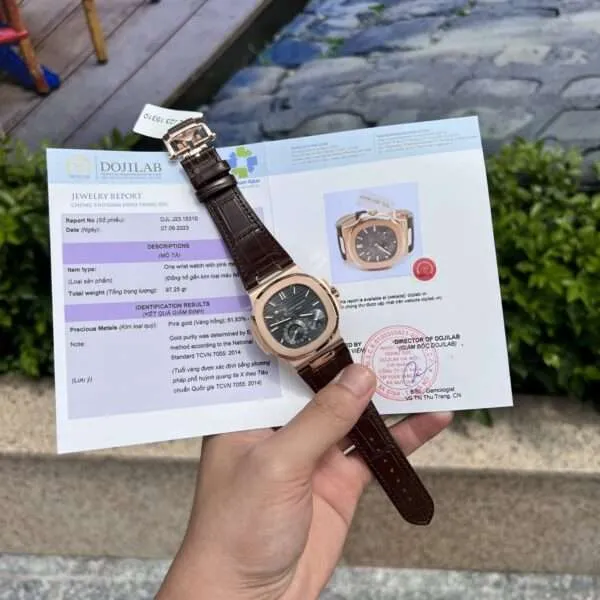 Patek Philippe Replica 1:1 Watch Nautilus 5712R Rose Gold Wrapped 18K GR Factory 40mm