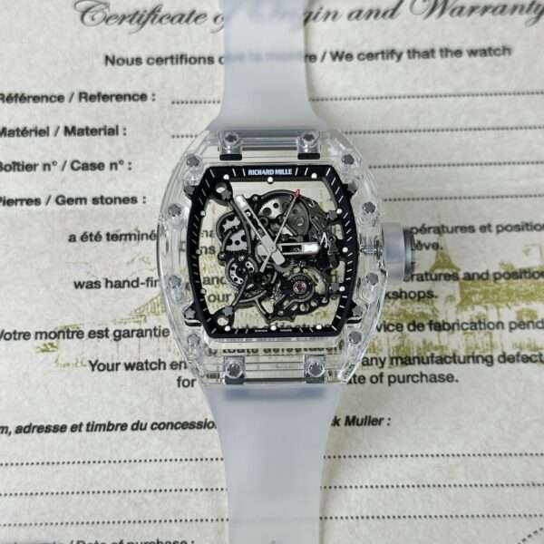 Richard Mille RM055 Bubba Watson Sapphire Tourbillon Replica 1:1 Watch 43mm