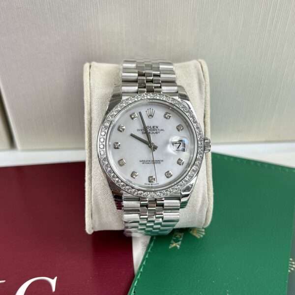 Rolex Replica 11 Watch DateJust Mother of Pearl Dial With Diamonds Bezel EW Factory 36-41mm