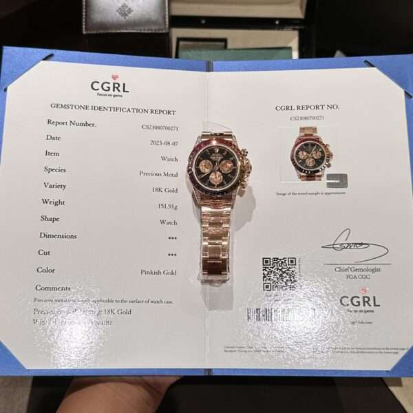 Rolex Replica 1:1 Watch Daytona Rainbow Rose Gold Wrapped Moissanite Diamond TWF 40mm