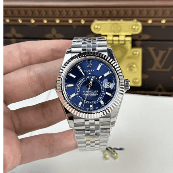Rolex Sky-Dweller Blue Dial Jubilee Strap Premium Replica 42mm