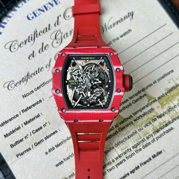 Richard Mille RM35-02 Replica 1:1 Watch Red Full Carbon BBR 45mm