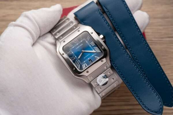 Cartier Santos De Cartier WSSA0013 Replica Wath Blue Dial BV Factory 39.8mm