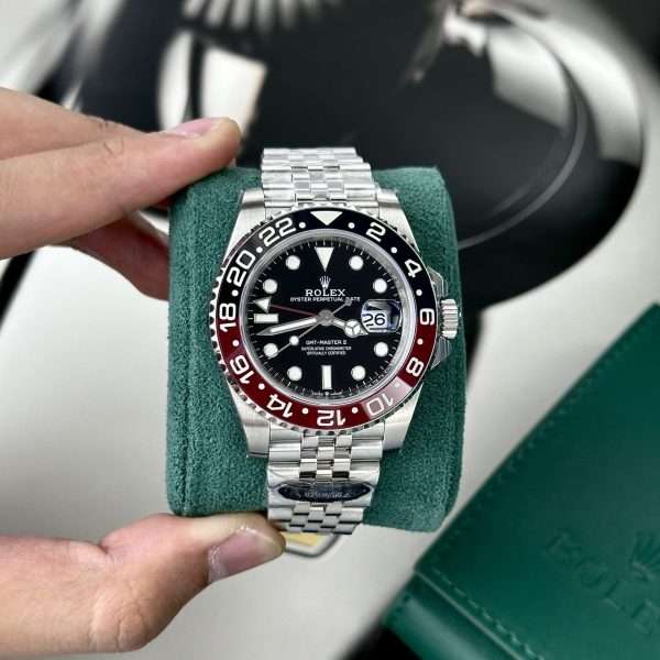 Rolex Replica Watch GMT-Master II Coke Black Dial Strap Jubilee Clean Factory 40mm
